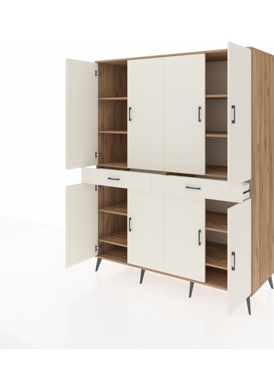 Kronos Gardrop 10 Raflı 2 Çekmeceli 8 Kapaklı 176x59x221 Çam-aytaşı Beyaz Kronos Gardrop 10 Raflı 2 Çekmeceli 8 Kapaklı 176x59x221 Çam-aytaşı Beyaz