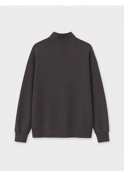Lcw Comfort Antrasit Dik Yaka Soft Touch Kadın Sweatshirt
