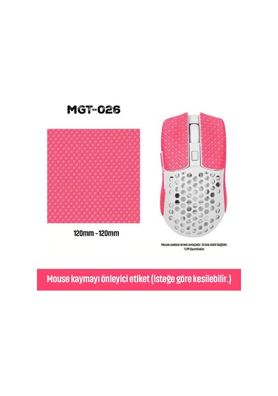 Mouse Tape Kaydırmaz Etiket Kesilebilir Yapışkanlı Mouse Kayma Önleyici Bant 150 110 Mm Mgt-026