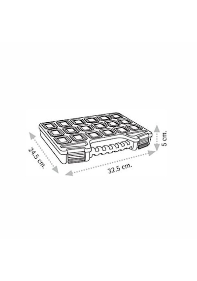 18 Bölmeli Vida Çivi Düğme Taşıma Alet Takım Çantası Organizer Bo N11.751