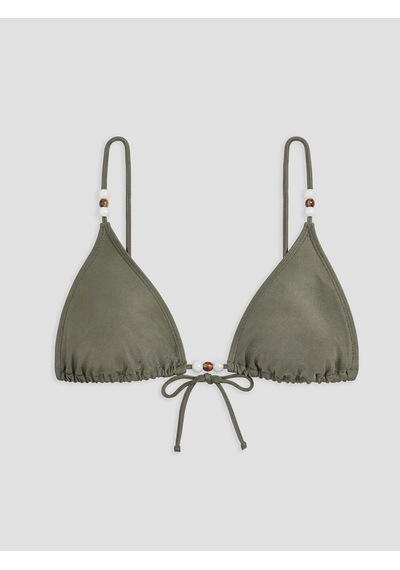 Lcw Dream Yeşil Çıkarılabilir Pedli Boncuk Detaylı Kadın Bikini Üst
