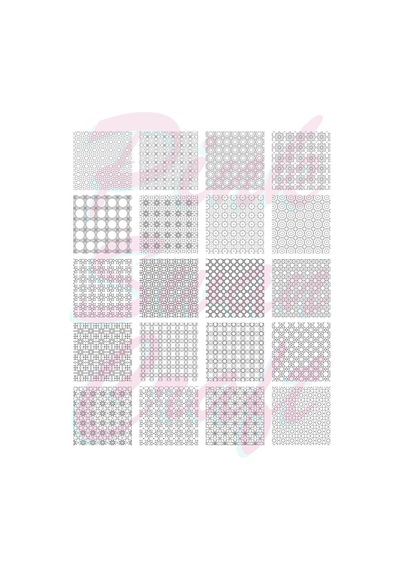 Geometrik Patternler 20 X 20 Cm Büyük Boyama Kitabı