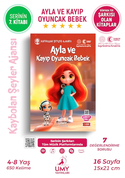 Umy Yayınları Ayla Ve Kayıp Oyuncak Bebek - Çocuklar İçin Hayal Gücü Ve Dikkat Geliştiren Hikaye Kitabı