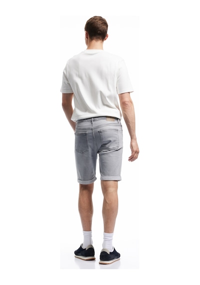 Koton Normal Bel Pamuklu Slim Fit Jean Şort Gri 5sam40132nd Gri