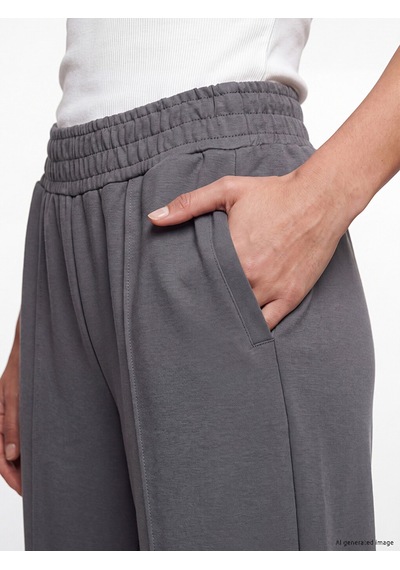 Lcw Vision Gri Soft Touch Kadın Jogger Eşofman Altı