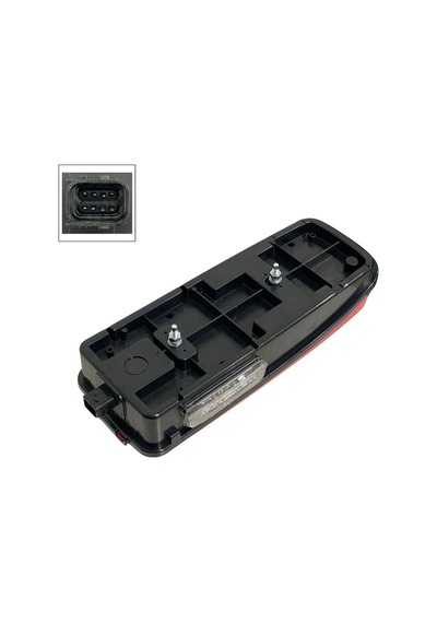 Çerkez 12v-36v Stop Lambası Ledli Plakalı Yan Soketli Euro-6 Daf Sol