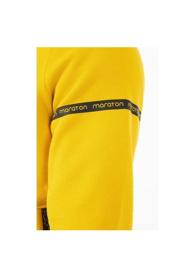 Maraton Sportswear Comfort Erkek Dik Yaka Dar Paça Uzun Kol Basic Sarı Eşofman Takımı 21516-sarı Sarı