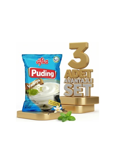 Afia Vanilyalı Puding 3x125 Gr