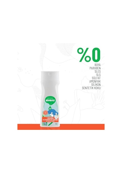 Siveno%100 Doğal Fitokompleks Şampuan 7 Değerli Bitki Yoğun Dökülme Karşıtı Besleyici Dolgunlaştırıcı 300 Ml
