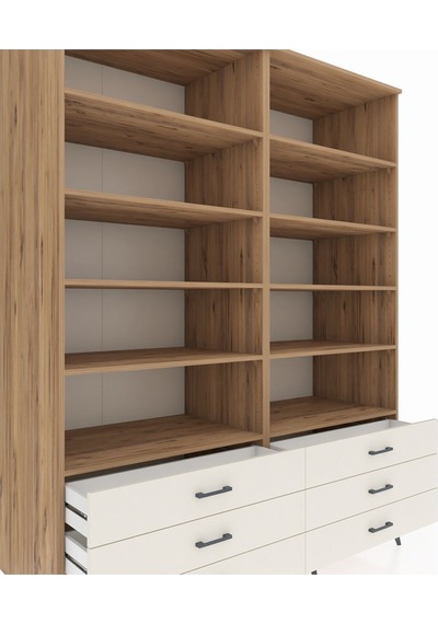 Kronos Gardrop 10 Raflı 6 Çekmeceli 176x59x221 Çam-çam/aytaşı Çam/aytaşı Kronos Gardrop 10 Raflı 6 Çekmeceli 176x59x221 Çam-çam/aytaşı Çam/aytaşı
