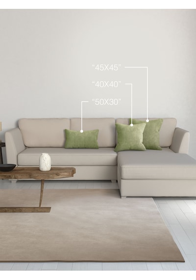 Br Perle Home Daily Series Ada Çayı Rengi Kırlent Yastık Kılıfı Ada Çayı