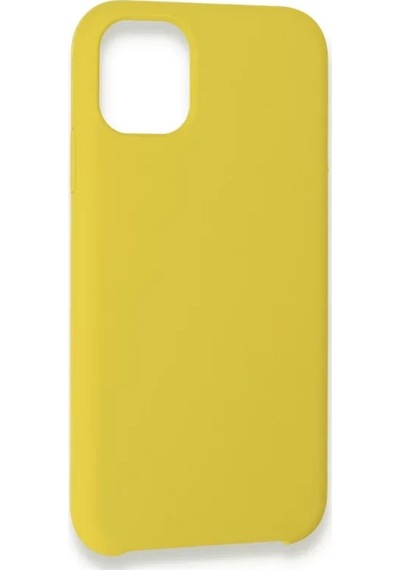 Newface Apple İphone 11 Pro Max Kılıf Lansman Legant Silikon - Sarı