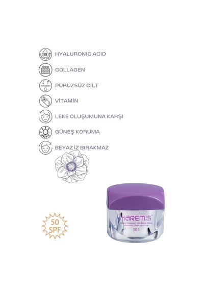 Harem's Mavi Anemon Gündüz Bakım Kremi 50 ML