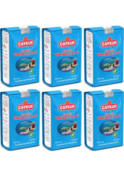 Çaykur 42 Nolu Tirebolu Siyah Dökme Çay 6 x 200 G