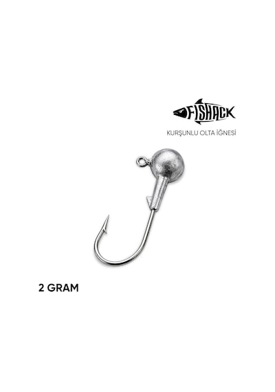 Jighead - Zoka - Kurşunlu Olta İğnesi - Gümüş - 2 Gr