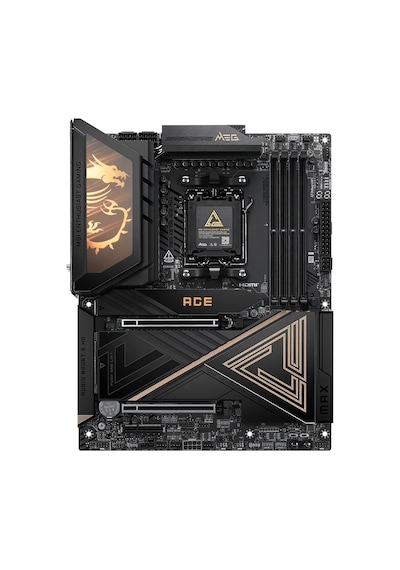 Msı Mb Meg X870e Ace Max Am5 Ddr5 8400mhz Oc Usb 40gbps 5x M.2 Hdmı 2x Type-c Dp 10g Lan 5g Lan Wıfı 7 Rgb Atx