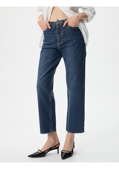Koton Straight Jean Kot Pantolon Düz Paça Esnemeyen Pamuklu Cepli - Eve Jean Orta İndigo 4wal40404md İndigo Koton Straight Jean Kot Pantolon Düz Paça Esnemeyen Pamuklu Cepli - Eve Jean Orta İndigo 4wal40404md İndigo