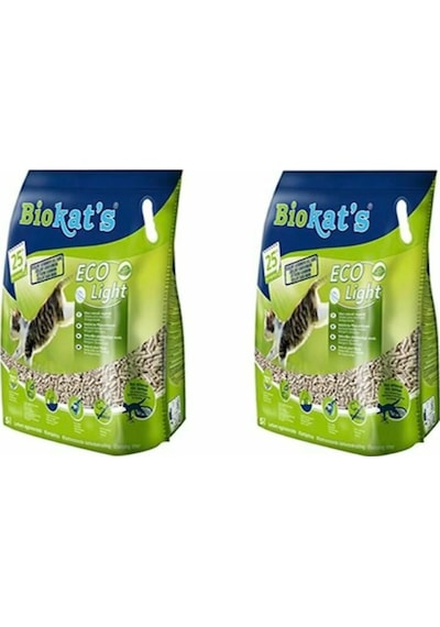 Biokat's Eco Light Pelet Topaklaşan Kedi Kumu 2 x 5 L