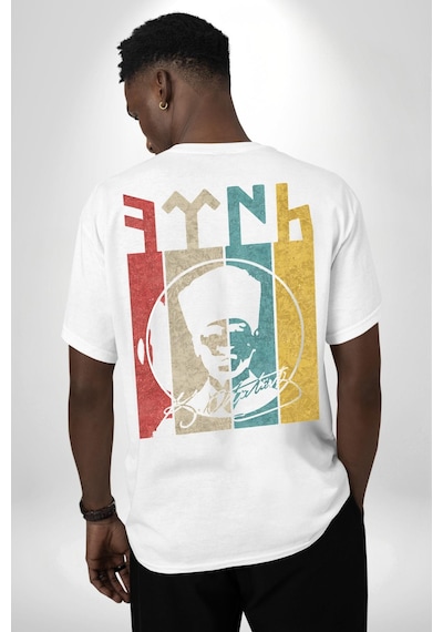 Atatürk İmzalı Türk Logo Beyaz Oversize Unisex Ön Ve Sırt Baskılı Tişört Beyaz Atatürk İmzalı Türk Logo Beyaz Oversize Unisex Ön Ve Sırt Baskılı Tişört Beyaz