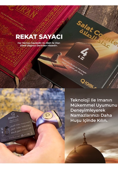 Iqibla Smart Salat Counter SC01 - Rekat Sayacı Siyah