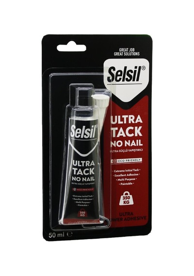 Selsil-3104 Ultra Tack No Nail Montaj Yapıştırıcı 50ml- 12'li Paket
