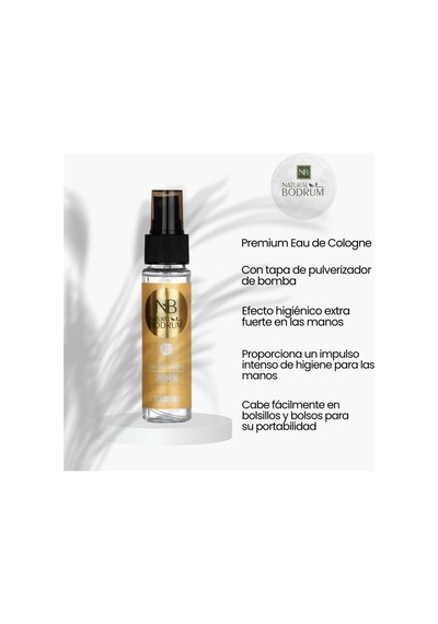 Jasmin Kolonyası 60 Ml Sprey Beyaz Çiçek Cep Boy Seyahat Hediyelik %80 Alkollü