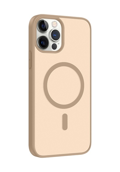 İphone 12 Kılıf Magsafe Kamera Korumalı Mat Parmak İzi Tutmayan Ata Pro Tech Desert Gold