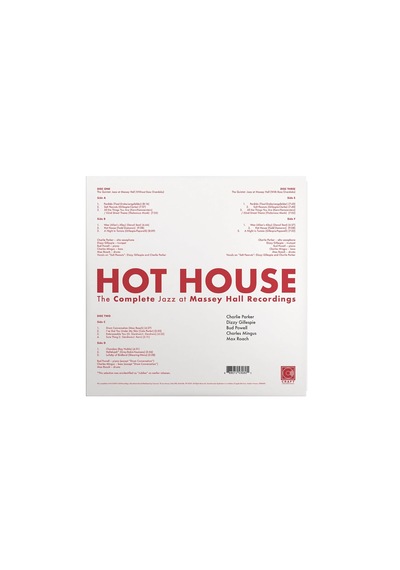 Hot House: The Comp. Jazz At Massey Hall R. 70th Ann. Ed. 3 ...