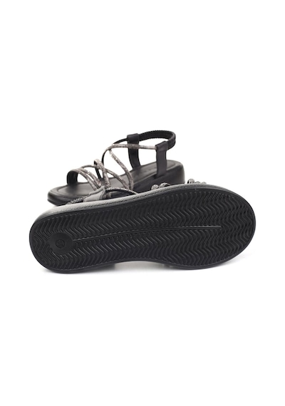 Castle Black 35250 Taş Detaylı Günlük Kadın Sandalet 001