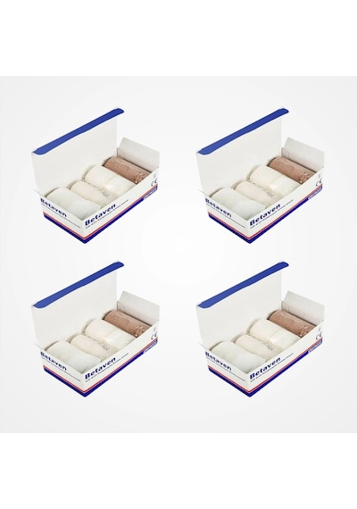 Betaven Dörtlü Çok Katlı Kompresyon Bandaj Sistemi - 4 Paket