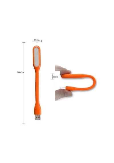 Zhltools Mini Taşınabilir Usb Led Lamba Otomobil Usb Lamba Turuncu