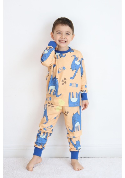 Erkek Pijama Takımı Hardal