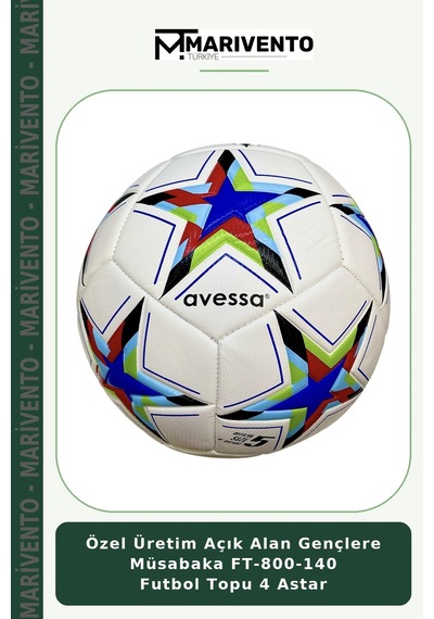 Özel Üretim Açık Alan Gençlere Müsabaka Ft-800-140 Futbol Topu 4 Astar Çok Renkli