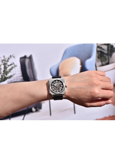 Pd-1791 Erkek 42mm Su Geçirmez By-9020 Otomatik Mekanik Saat Safir Kristal Işıklı Spor Saat Gümüş