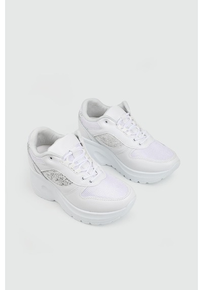 Flet 185 Beyaz Kadın Spor Sneaker Beyaz