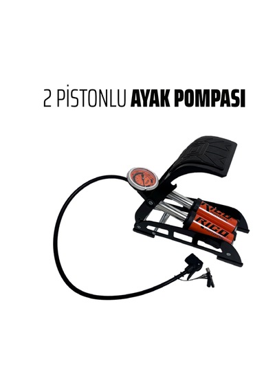 Rico Lastik Şişirme Pompası Çift Piston