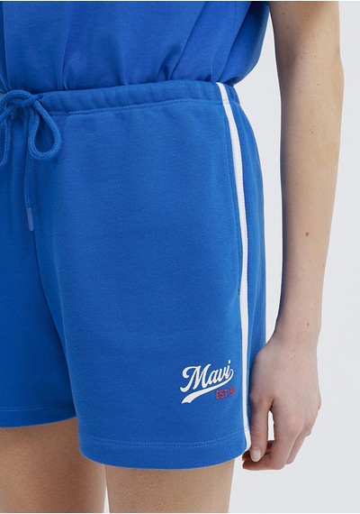 Mavi - Mavi Logo Baskılı Mavi Şort 1410267-70912