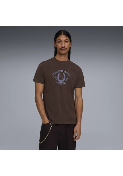 Puma Graphıc Tee Kahverengi Erkek T-shirt