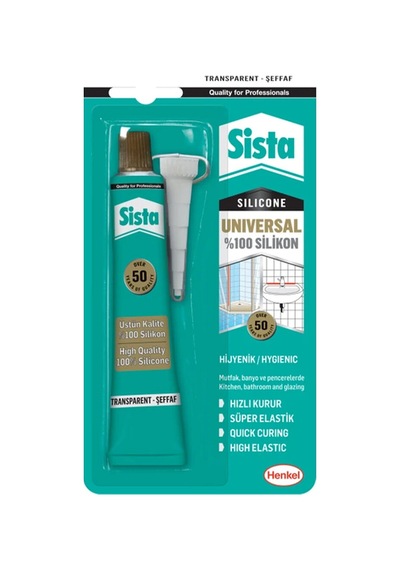 3 Adet Beyaz Silikon Sista Tup 50g