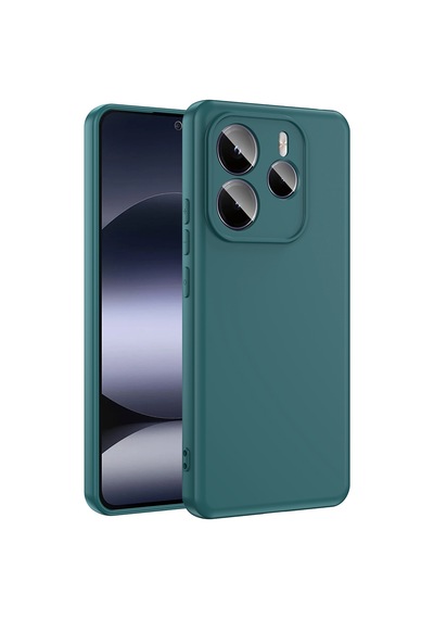 Xiaomi Redmi Note 14 5g Kılıf Yumuşak Silikon Kamera Korumalı Lansman Pazarplus Koyu Mor