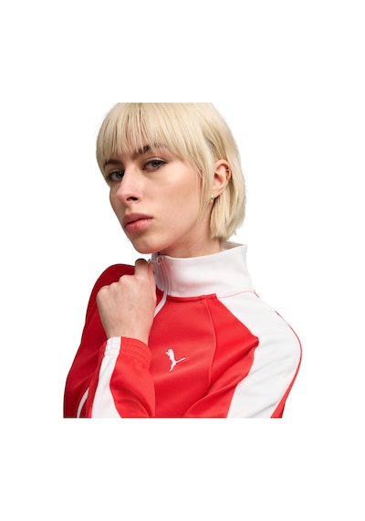 634556-11 Puma T7 Pique Cropped Jacket Kadın 634556-11 Kırmızı