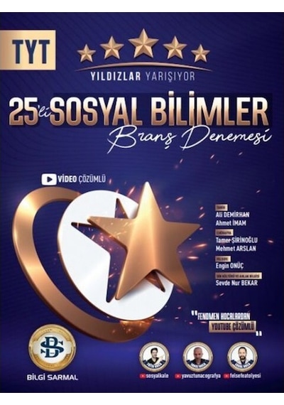 2025 Bilgi Sarmal Tyt Sosyal Bilimler Yıldızlar Yarışıyor 25 Li Branş Denemesi