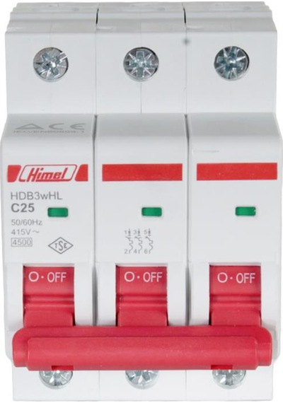 Himel 3x25A 4.5kA C Eğrisi Otomatik Sigorta