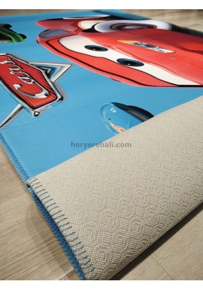 Yamalıhome Lisanslı Çocuk Halısı Cars2 C2 120X180 Cm Arabalı Halı