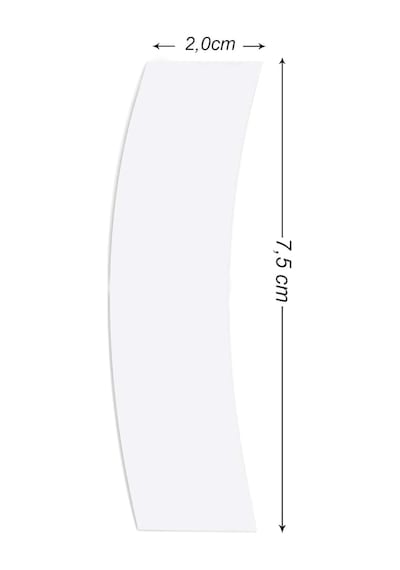 No-shine Mini's Protez Saç Bandı Oval 3/4'' X 3'' 2,0cm X 7.5cm 72 Adet
