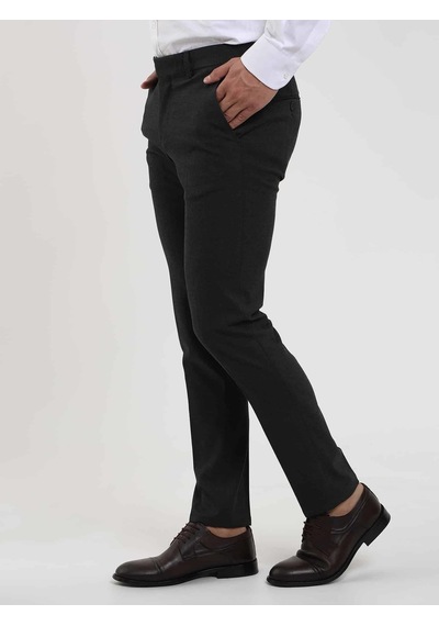 Dufy Antrasit Erkek Ekstra Slim Fit Melanj Desenli Klasik Pantolon - 103492-antrasit Antrasit
