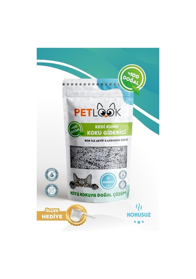 Kedi Kumu Koku Giderici Aktif Karbon Katkılı Kokusuz 300 Gr Kokusuz