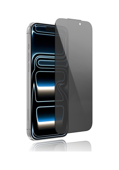 Apple Uyumlu iPhone 16 Pro Youngkit 2.5d Parmak İzi Bırakmayan 0.33mm Privacy Temperli Cam Ekran Koruyucu Siyah