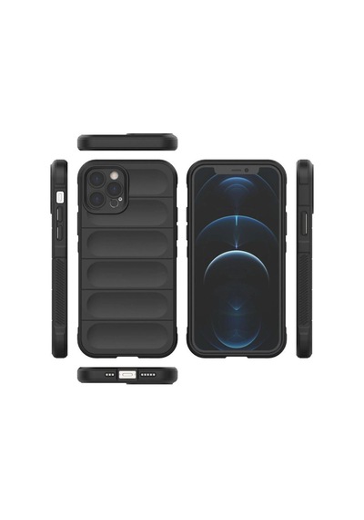 Apple, Uyumlu iPhone 12 Pro Kılıf Optimum Silikon - Siyah
