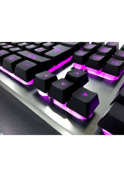 Rush RK701 Usb Kablolu 7 Renk Işıklandırmalı Mekanik Gaming Q Klavye